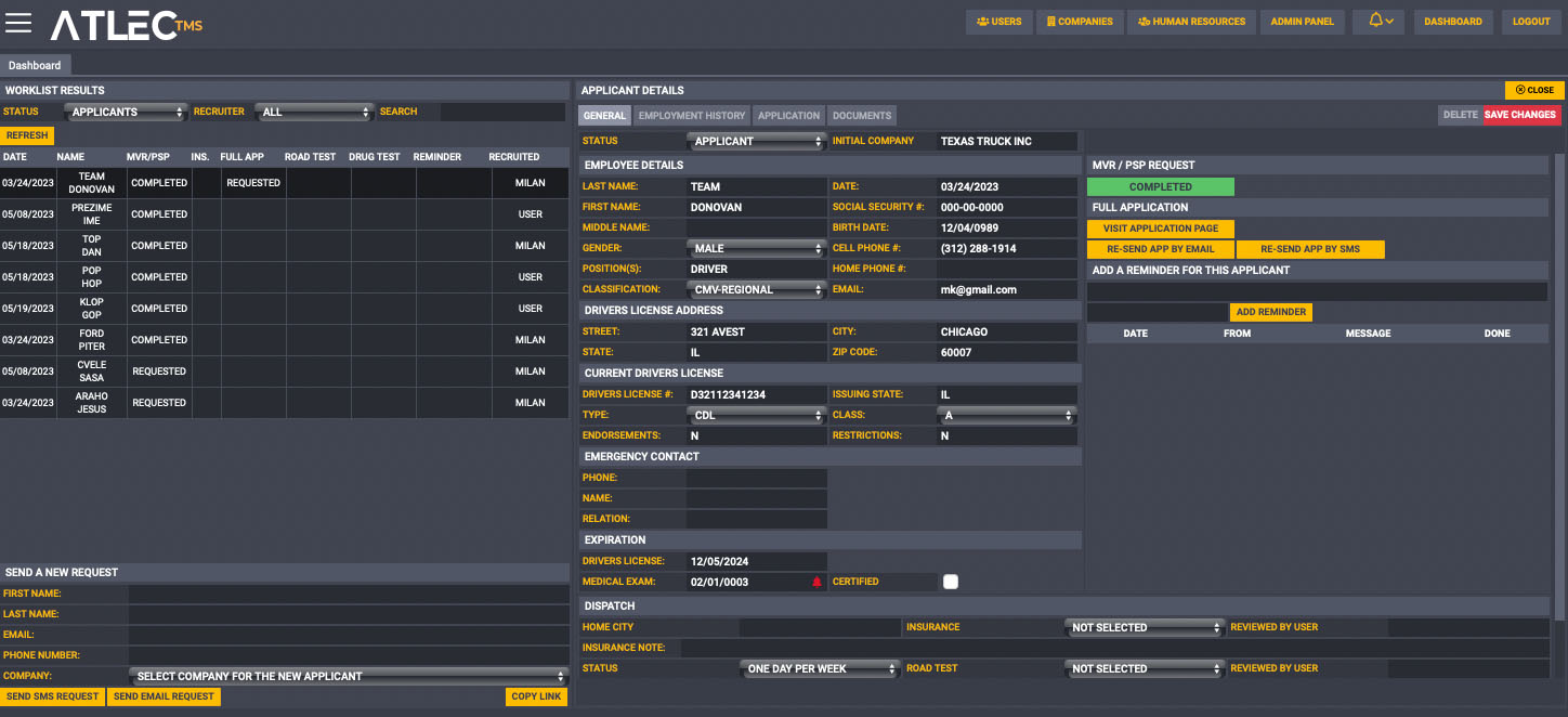 ATLEC Software Database Platform